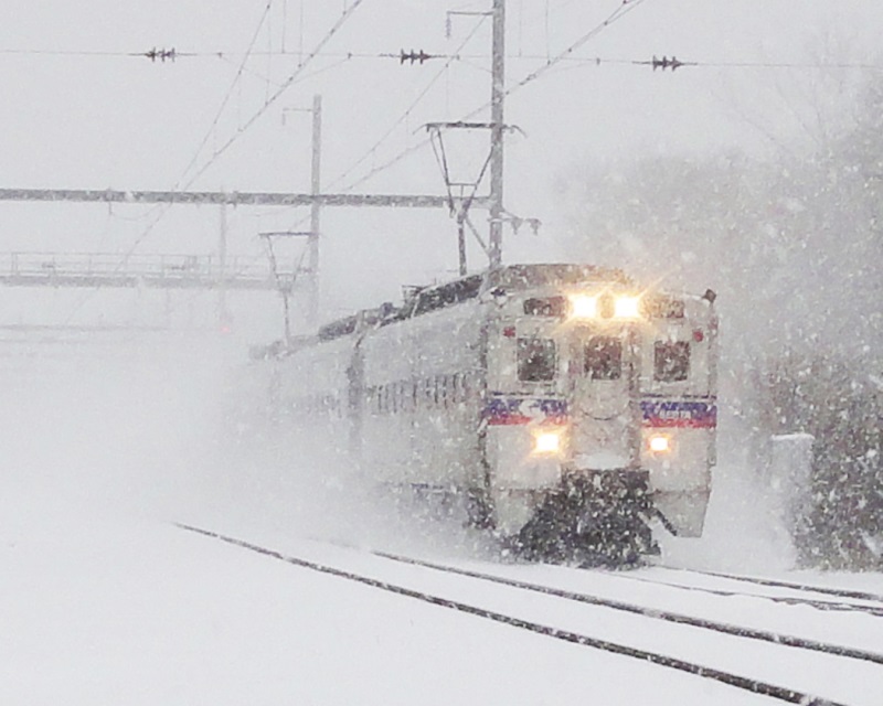 train in
                  snow