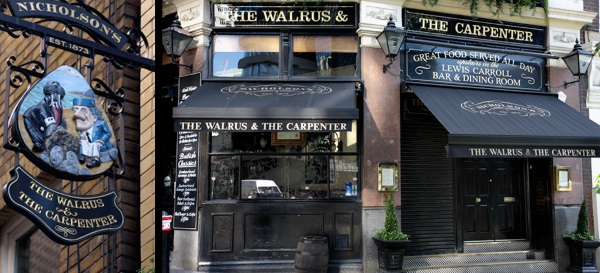walrus & carpenter
      pub