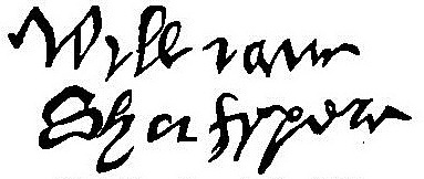 shakespeare signature
