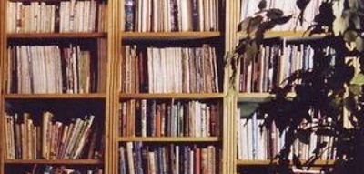 books on shelves