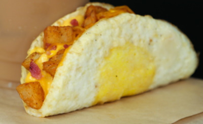 naked egg taco